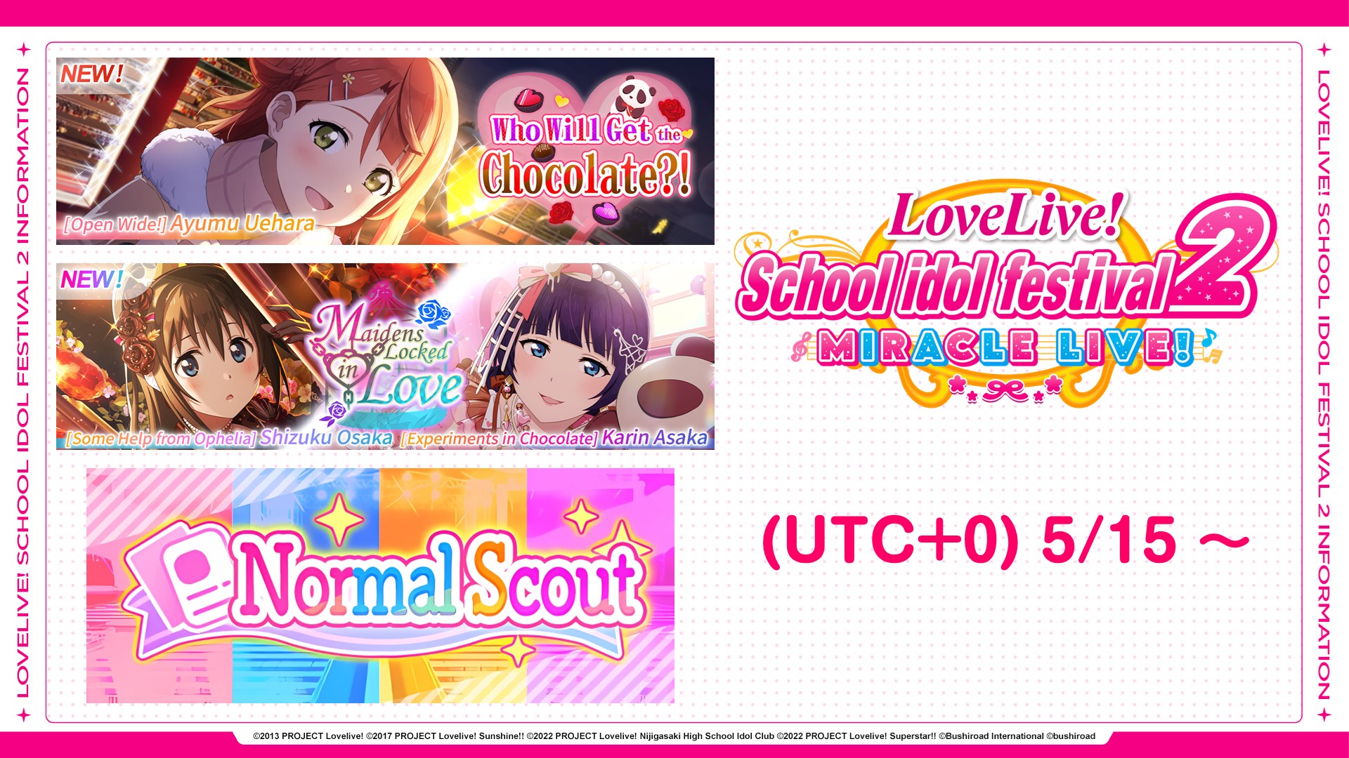 ⭐ Events Lineup 5/15~ | NEWS | Love Live! School idol festival 2